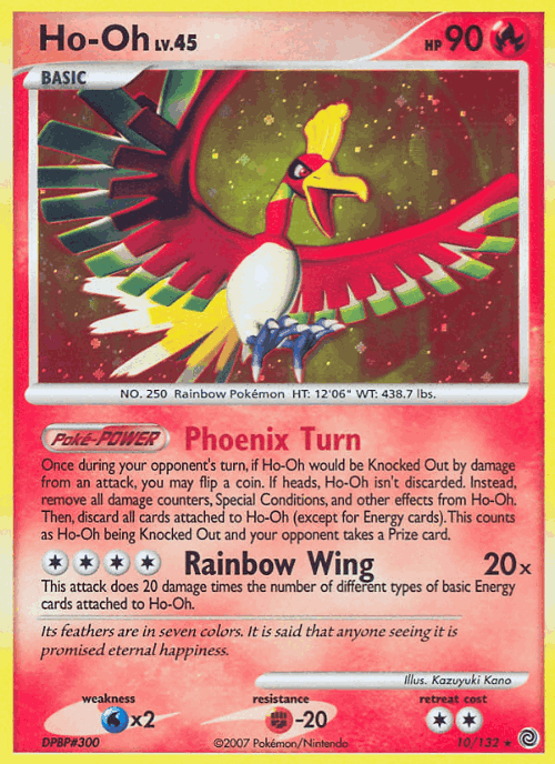 Ho-Oh Pokémon TCG card art
