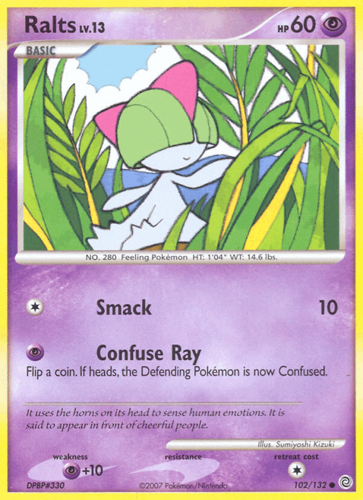 Ralts #102 from Secret Wonders - Common - Illustrated by Sumiyoshi Kizuki