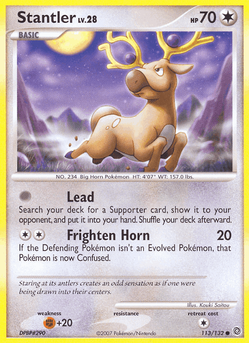 Stantler #113 from Secret Wonders - Common - Illustrated by Kouki Saitou