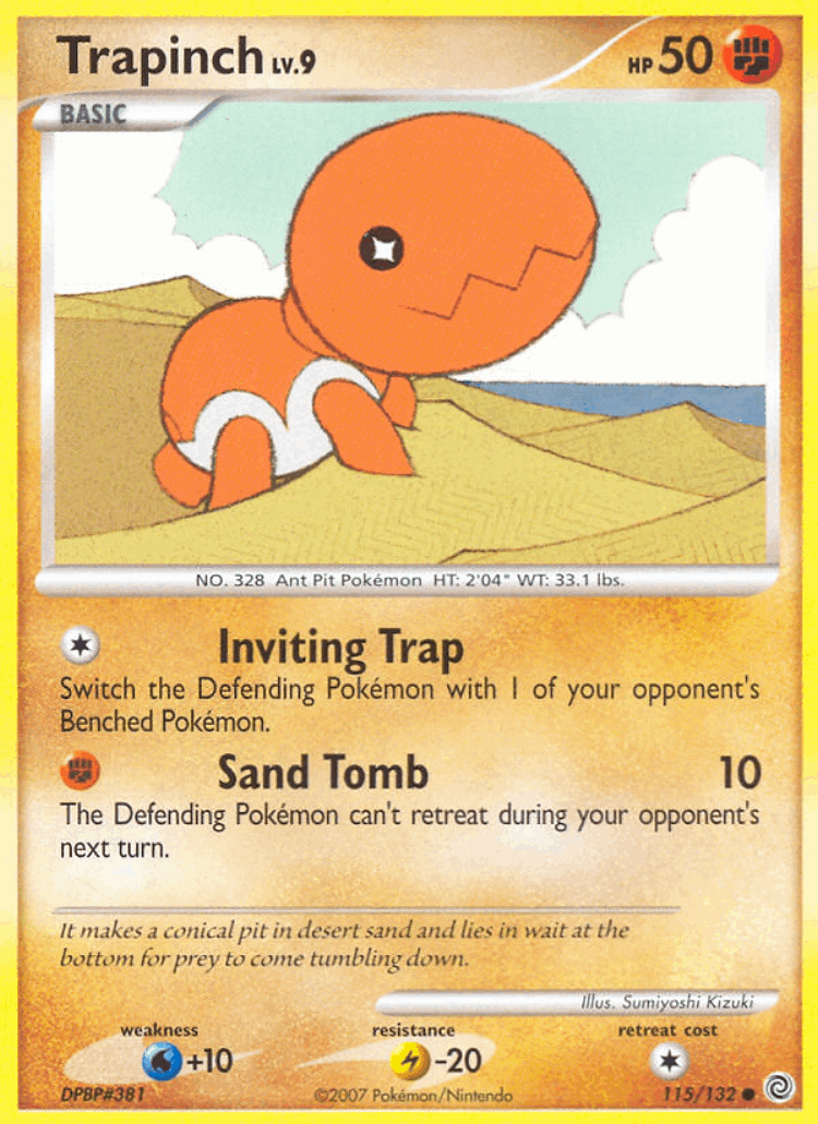 Trapinch #115 from Secret Wonders - Common - Illustrated by Sumiyoshi Kizuki