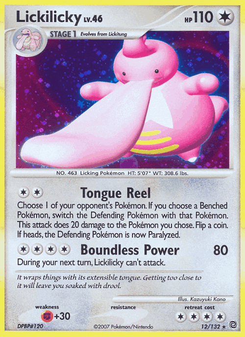 Lickilicky Pokémon TCG card art