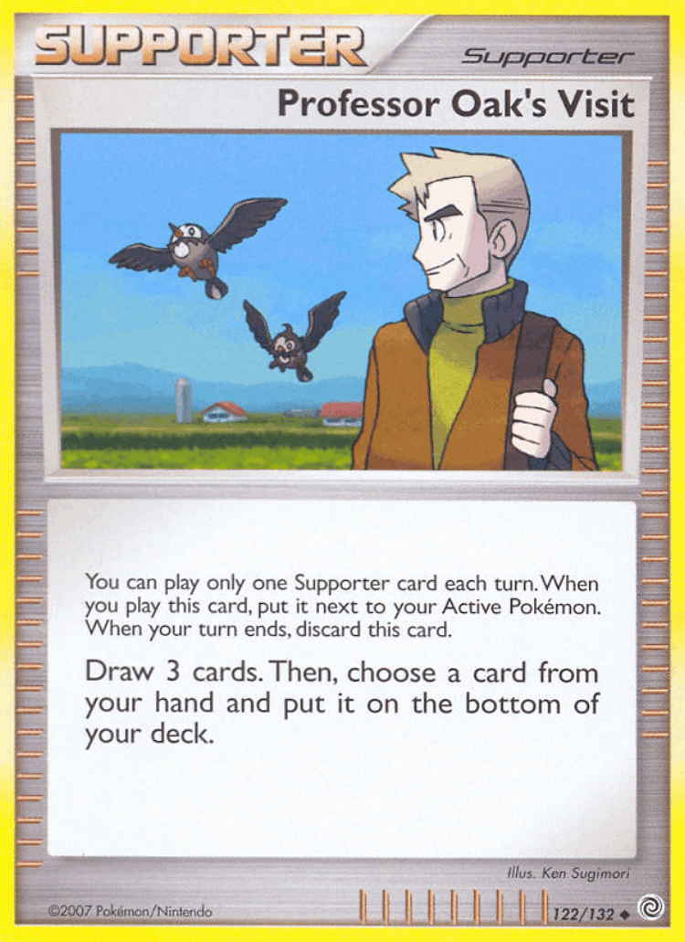 Professor Oak's Visit #122 from Secret Wonders - Uncommon - Illustrated by Ken Sugimori