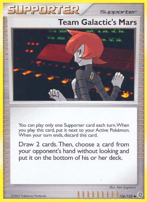 Team Galactic's Mars #126 from Secret Wonders - Uncommon - Illustrated by Ken Sugimori