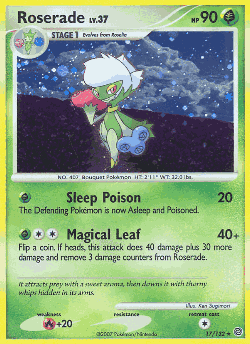 Roserade Pokémon TCG card art