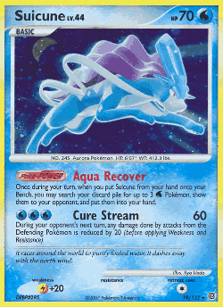 Suicune Pokémon TCG card art