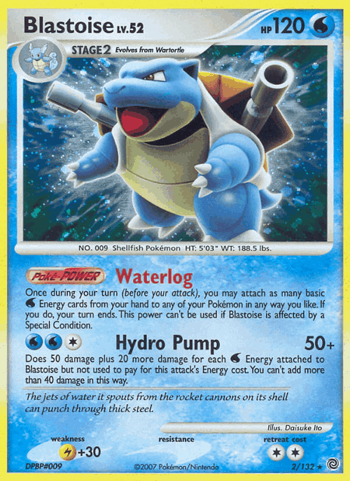 Blastoise Pokémon TCG card art