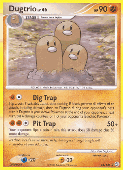 Dugtrio Pokémon TCG card art
