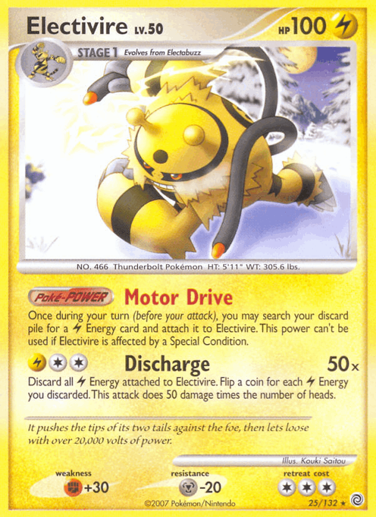 Electivire #25 from Secret Wonders - Rare - Illustrated by Kouki Saitou