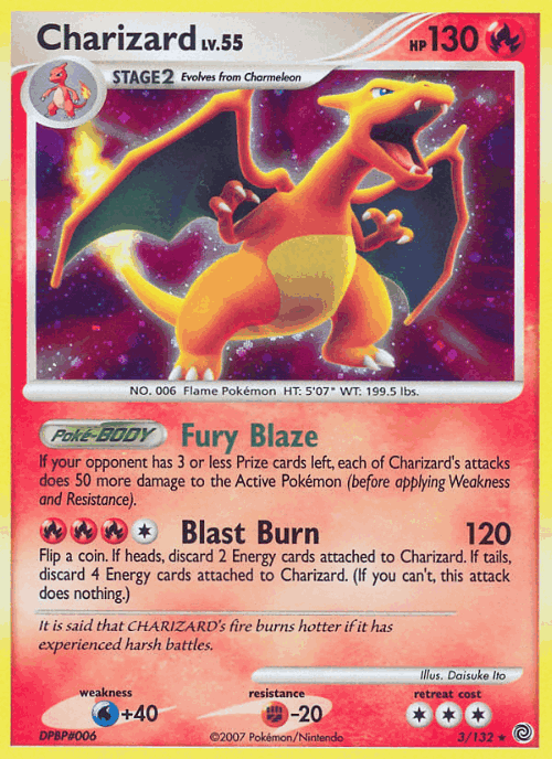 Charizard Pokémon TCG card art