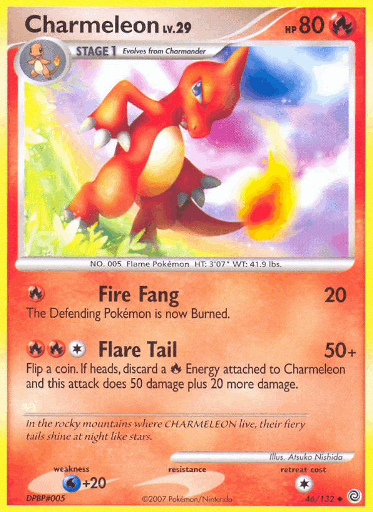 Charmeleon #46 from Secret Wonders - Uncommon - Illustrated by Atsuko Nishida