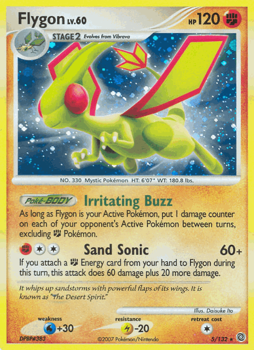 Flygon Pokémon TCG card art