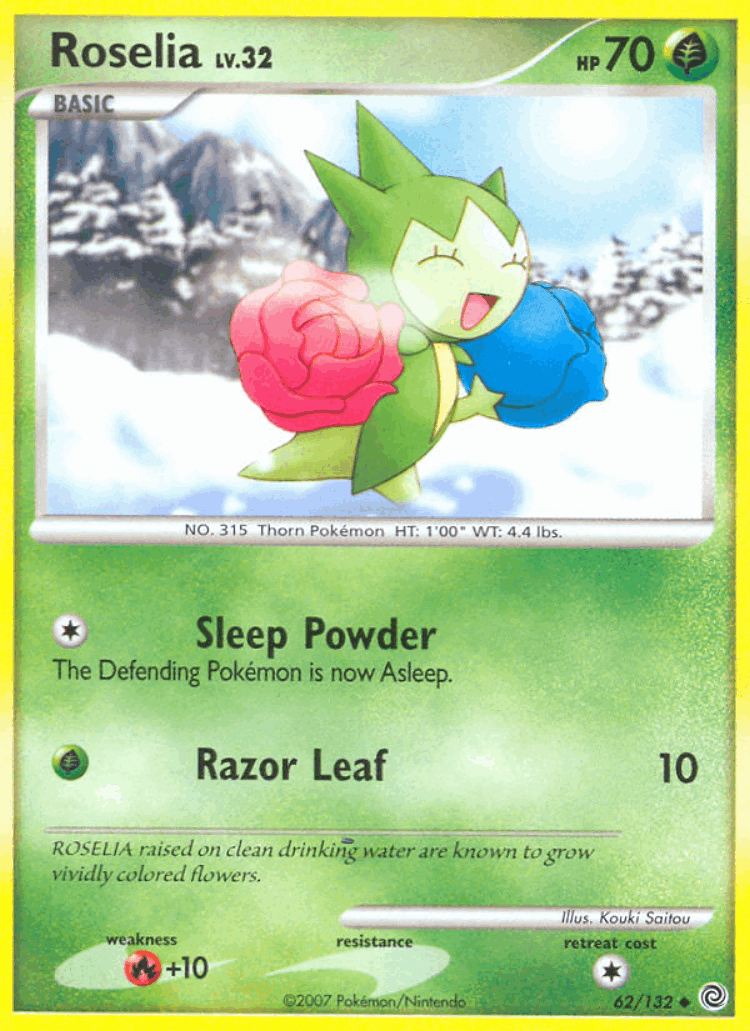 Roselia #62 from Secret Wonders - Uncommon - Illustrated by Kouki Saitou