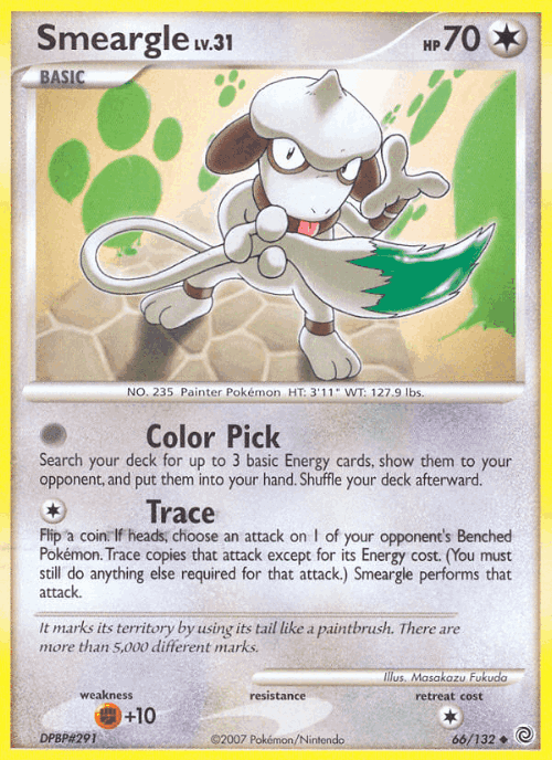 Smeargle #66 from Secret Wonders - Uncommon - Illustrated by Masakazu Fukuda