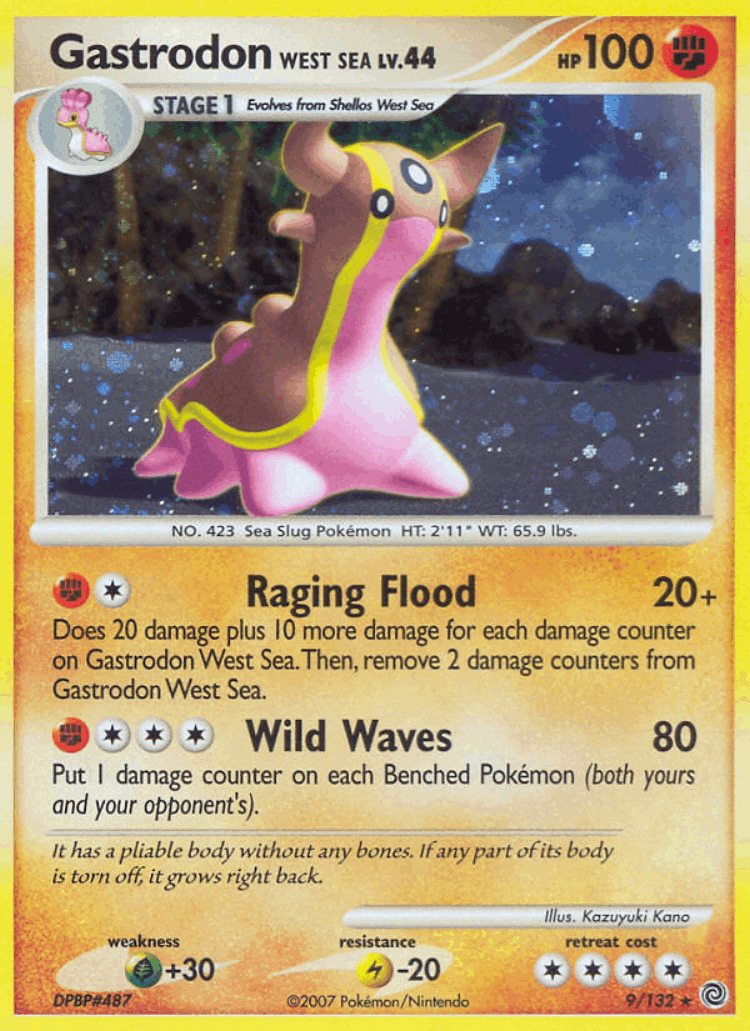 Gastrodon West Sea #9 from Secret Wonders - Rare Holo - Illustrated by Kazuyuki Kano