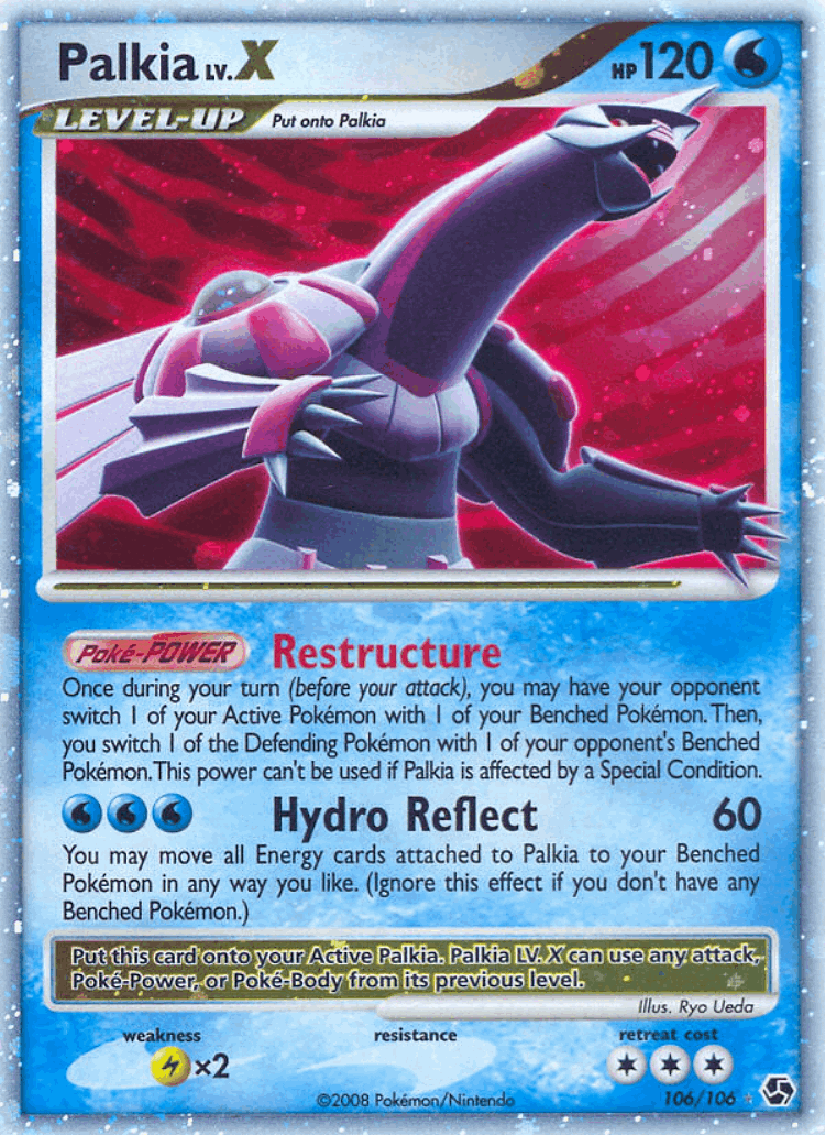Palkia LV.X #106 from Great Encounters - Rare Holo LV.X - Illustrated by Ryo Ueda