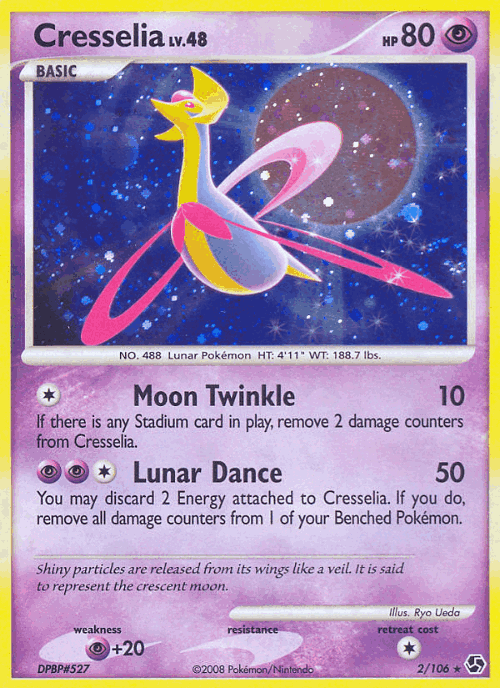 Cresselia Pokémon TCG card art