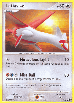 Latias Pokémon TCG card art
