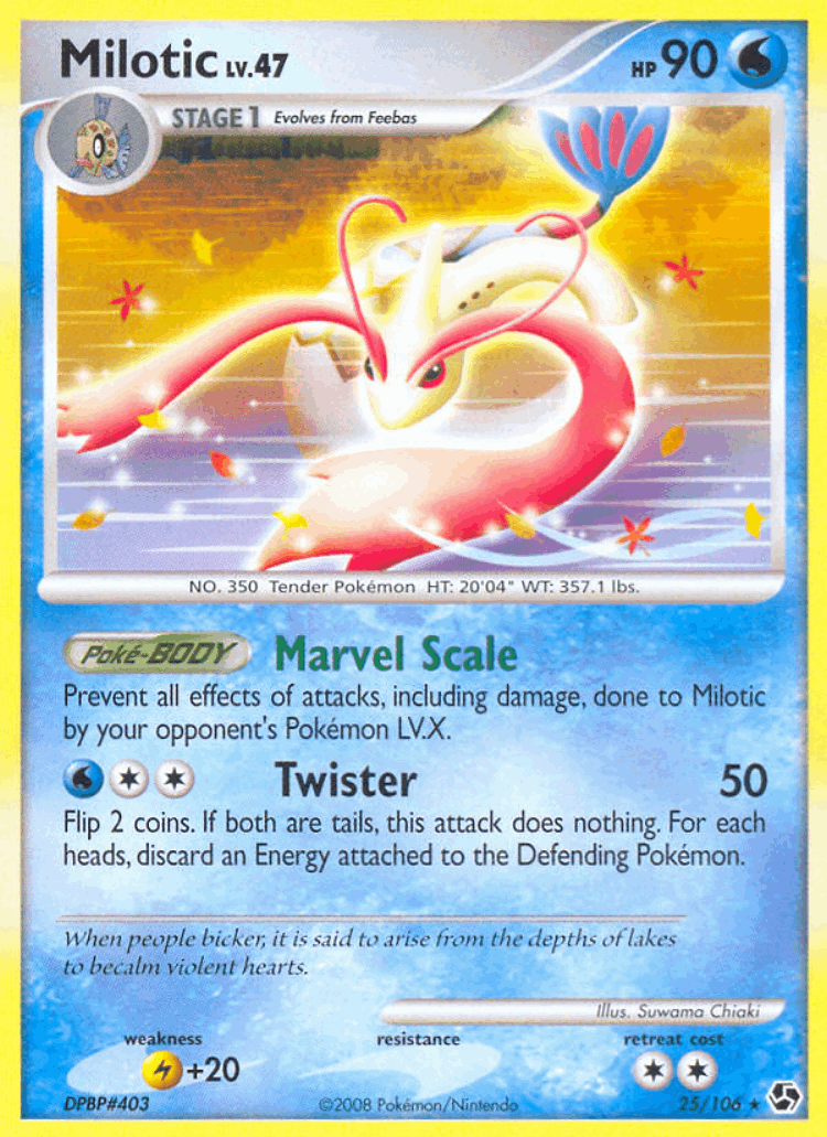 Milotic #25 from Great Encounters - Rare - Illustrated by Suwama Chiaki