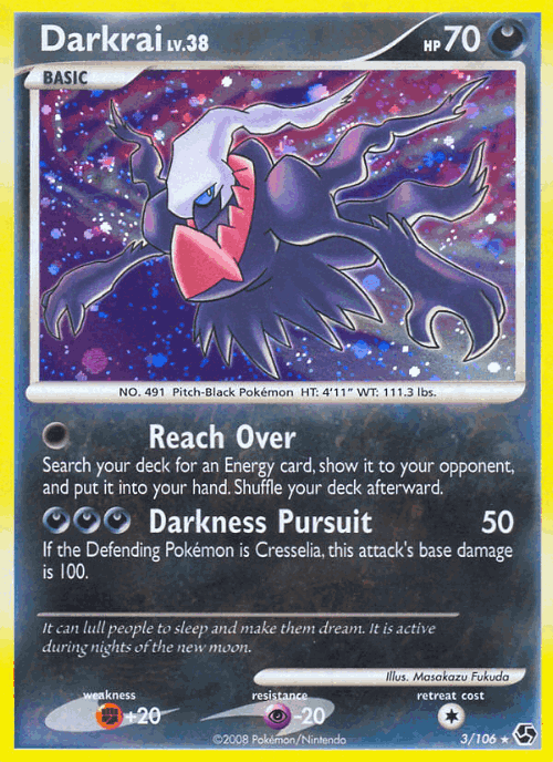 Darkrai Pokémon TCG card art