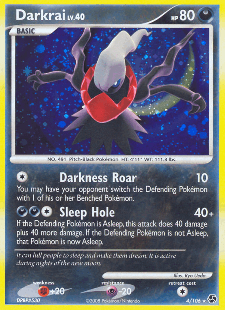 Darkrai #4 from Great Encounters - Rare Holo - Illustrated by Ryo Ueda