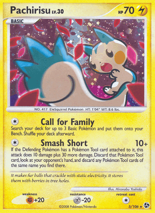 Pachirisu Pokémon TCG card art