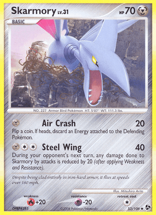 Skarmory #53 from Great Encounters - Uncommon - Illustrated by Mitsuhiro Arita