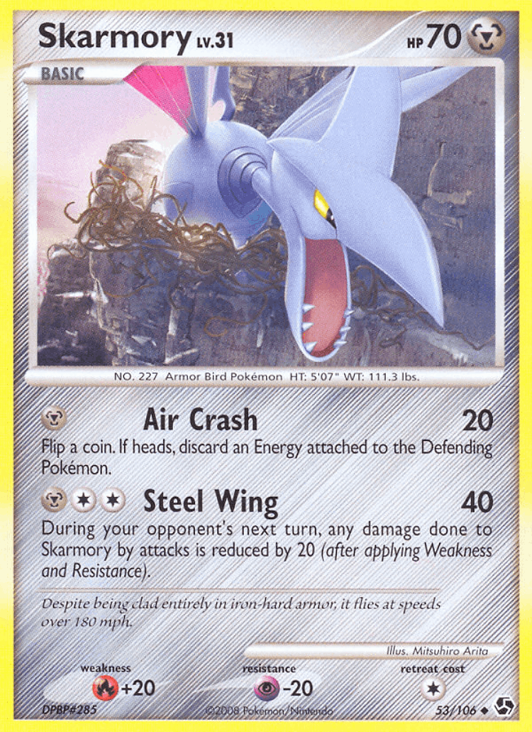 Skarmory #53 from Great Encounters - Uncommon - Illustrated by Mitsuhiro Arita