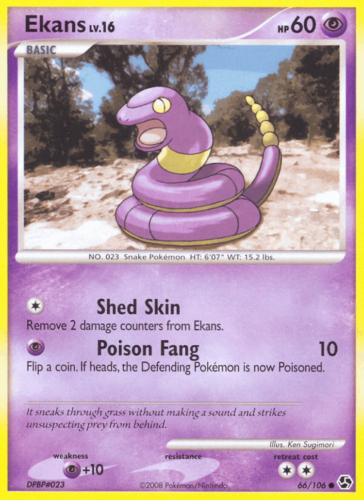 Ekans #66 from Great Encounters - Common - Illustrated by Ken Sugimori