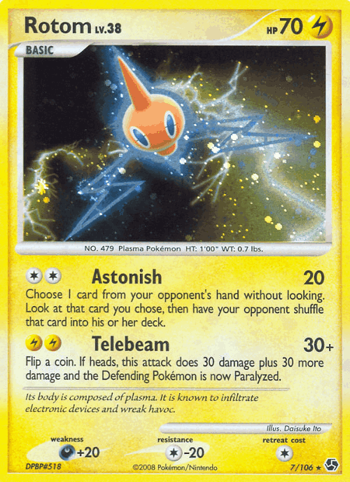 Rotom Pokémon TCG card art