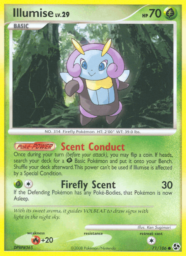 Illumise #71 from Great Encounters - Common - Illustrated by Ken Sugimori