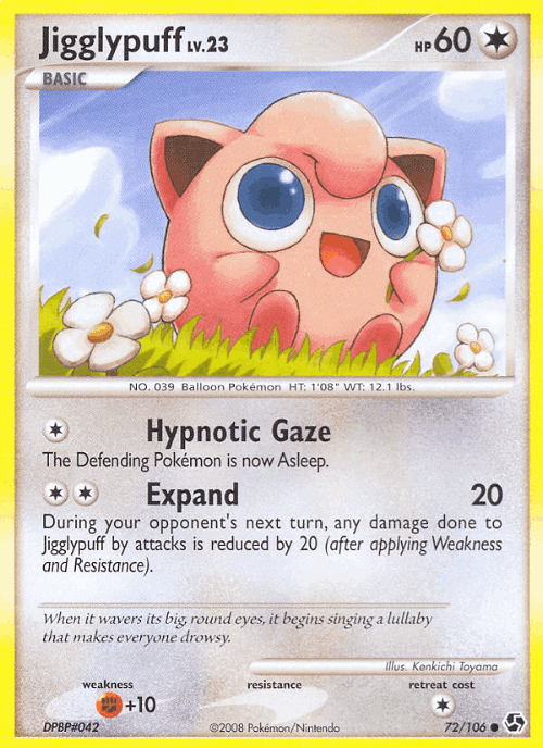 Jigglypuff Pokémon TCG card art