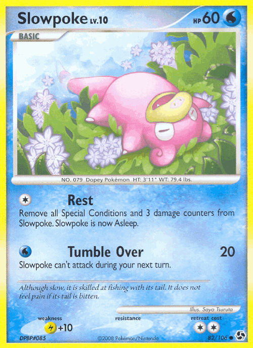 Slowpoke #82 from Great Encounters - Common - Illustrated by Saya Tsuruta