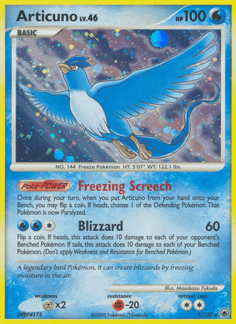 Articuno #1 from Majestic Dawn - Rare Holo - Illustrated by Masakazu Fukuda