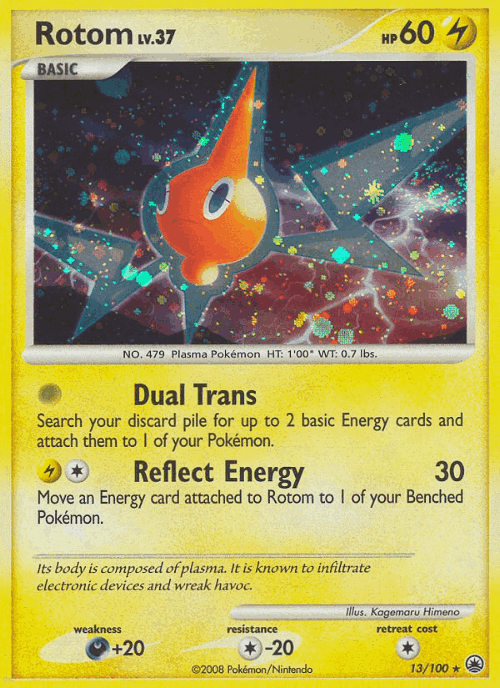 Rotom Pokémon TCG card art
