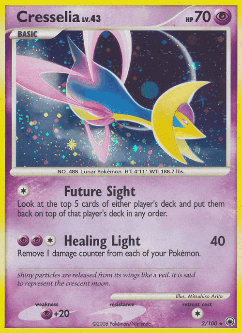 Cresselia Pokémon TCG card art