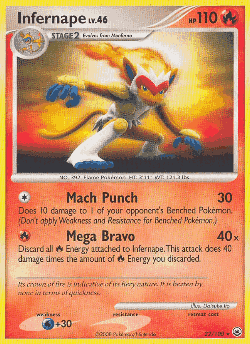 Infernape Pokémon TCG card art