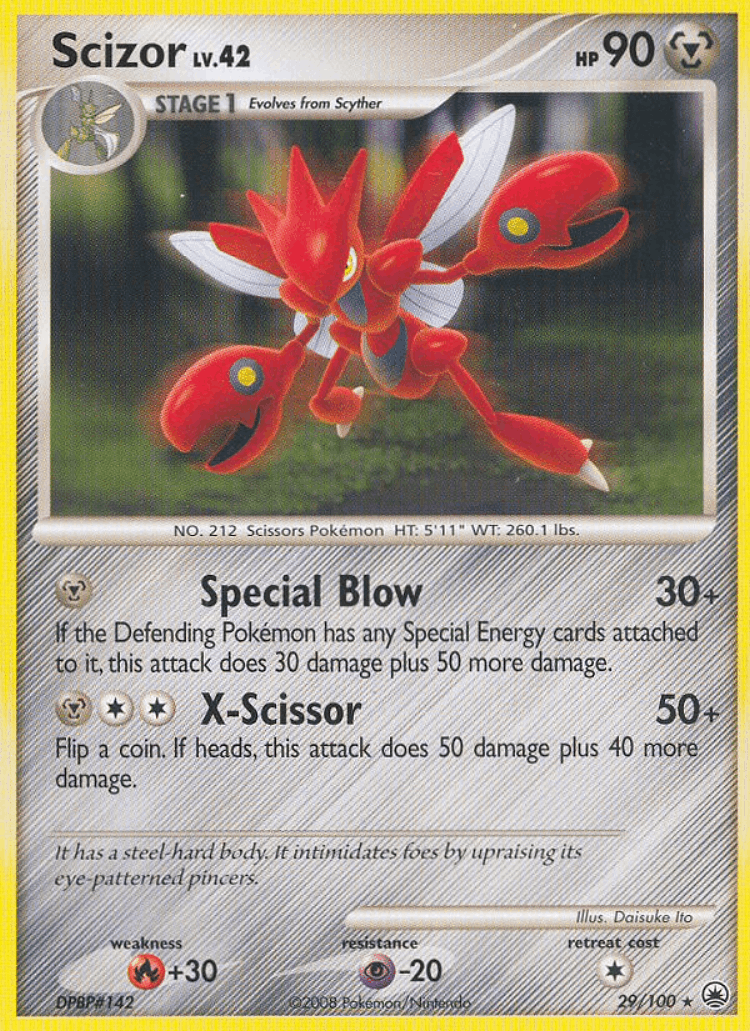 Scizor #29 from Majestic Dawn - Rare - Illustrated by Daisuke Ito