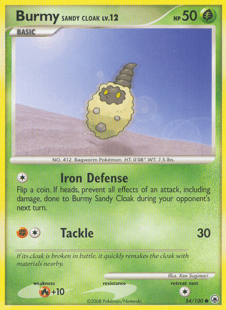 Burmy Sandy Cloak #54 from Majestic Dawn - Common - Illustrated by Ken Sugimori