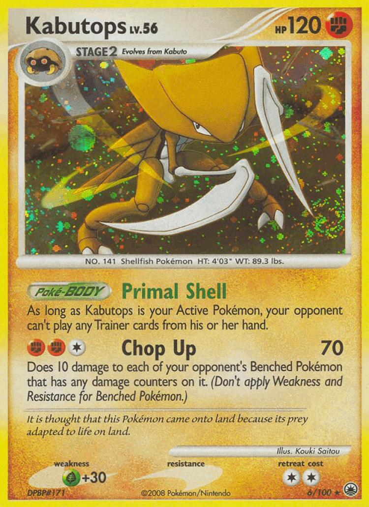 Kabutops #6 from Majestic Dawn - Rare Holo - Illustrated by Kouki Saitou