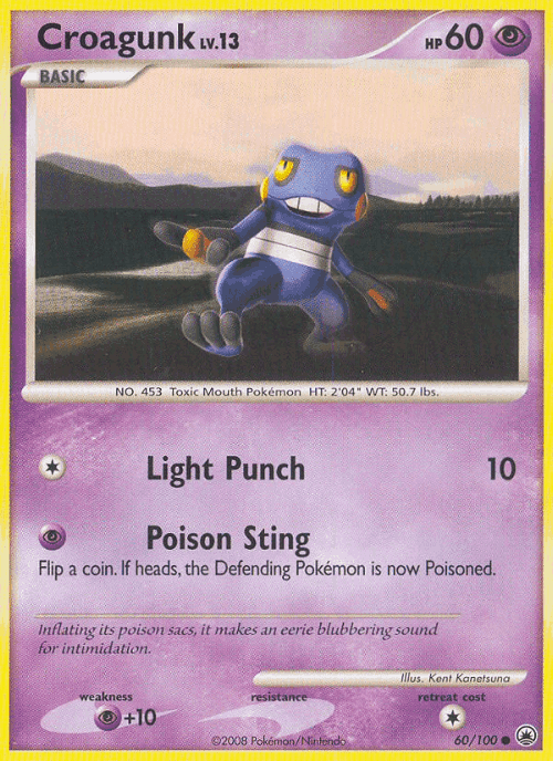 Croagunk #60 from Majestic Dawn - Common - Illustrated by Kent Kanetsuna