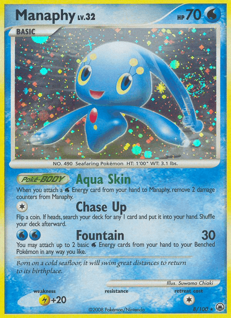 Manaphy #8 from Majestic Dawn - Rare Holo - Illustrated by Suwama Chiaki