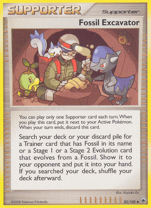Fossil Excavator #82 from Majestic Dawn - Uncommon - Illustrated by Kanako Eo
