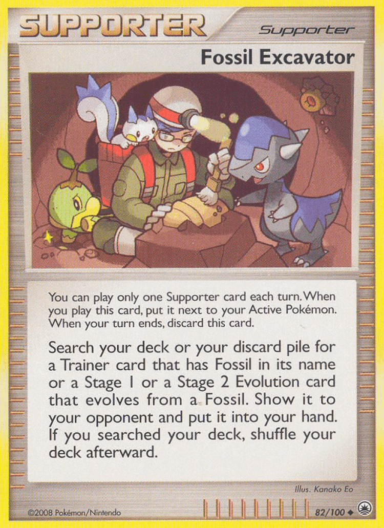 Fossil Excavator #82 from Majestic Dawn - Uncommon - Illustrated by Kanako Eo