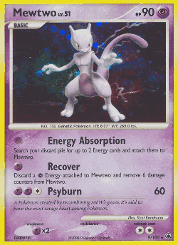 Mewtwo Pokémon TCG card art