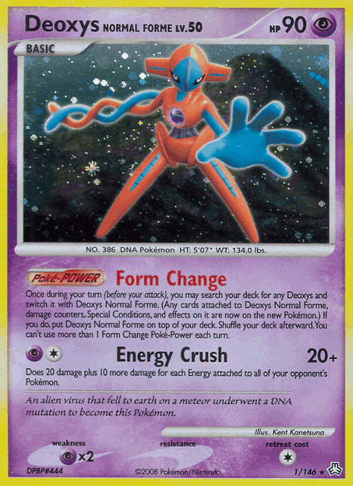 Deoxys Normal Forme Pokémon TCG card art