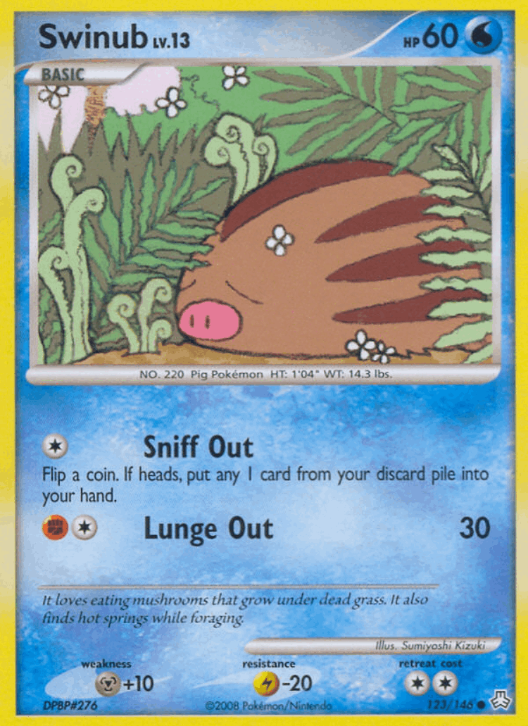Swinub #123 from Legends Awakened - Common - Illustrated by Sumiyoshi Kizuki