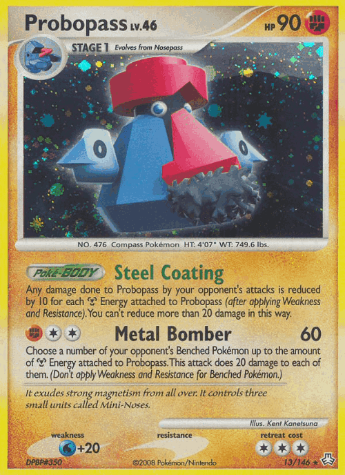 Probopass #13 from Legends Awakened - Rare Holo - Illustrated by Kent Kanetsuna