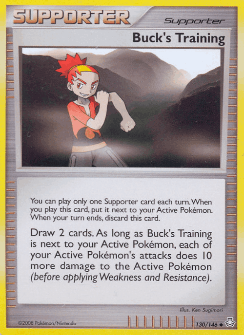 Buck's Training #130 from Legends Awakened - Uncommon - Illustrated by Ken Sugimori