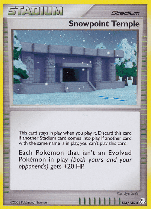 Snowpoint Temple #134 from Legends Awakened - Uncommon - Illustrated by Ryo Ueda