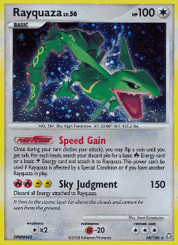 Rayquaza Pokémon TCG card art